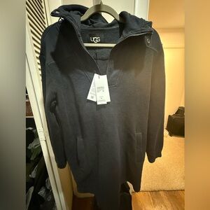 UGG Women’s Black (INK) Zip-Up Fleece Hoodie